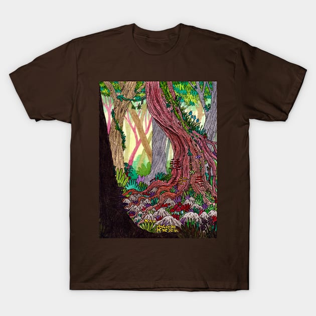 Deep in the forest T-Shirt by loftyillustrations